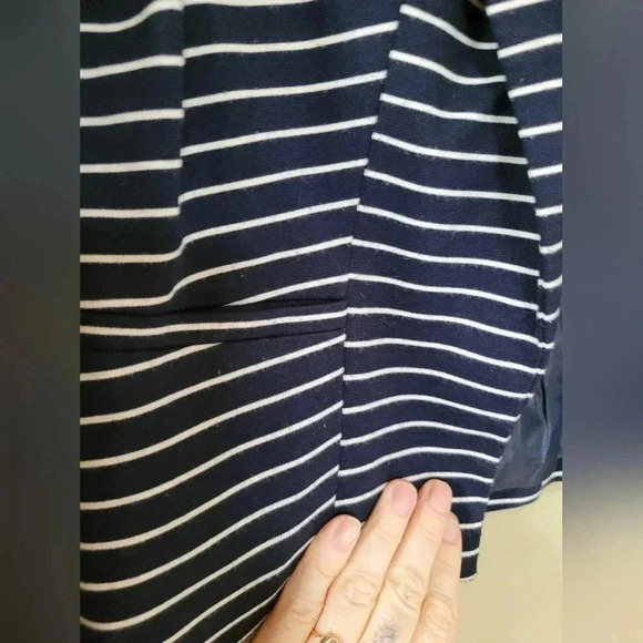 Only | Striped Navy & White Blazer, Size S - Picture 11 of 12